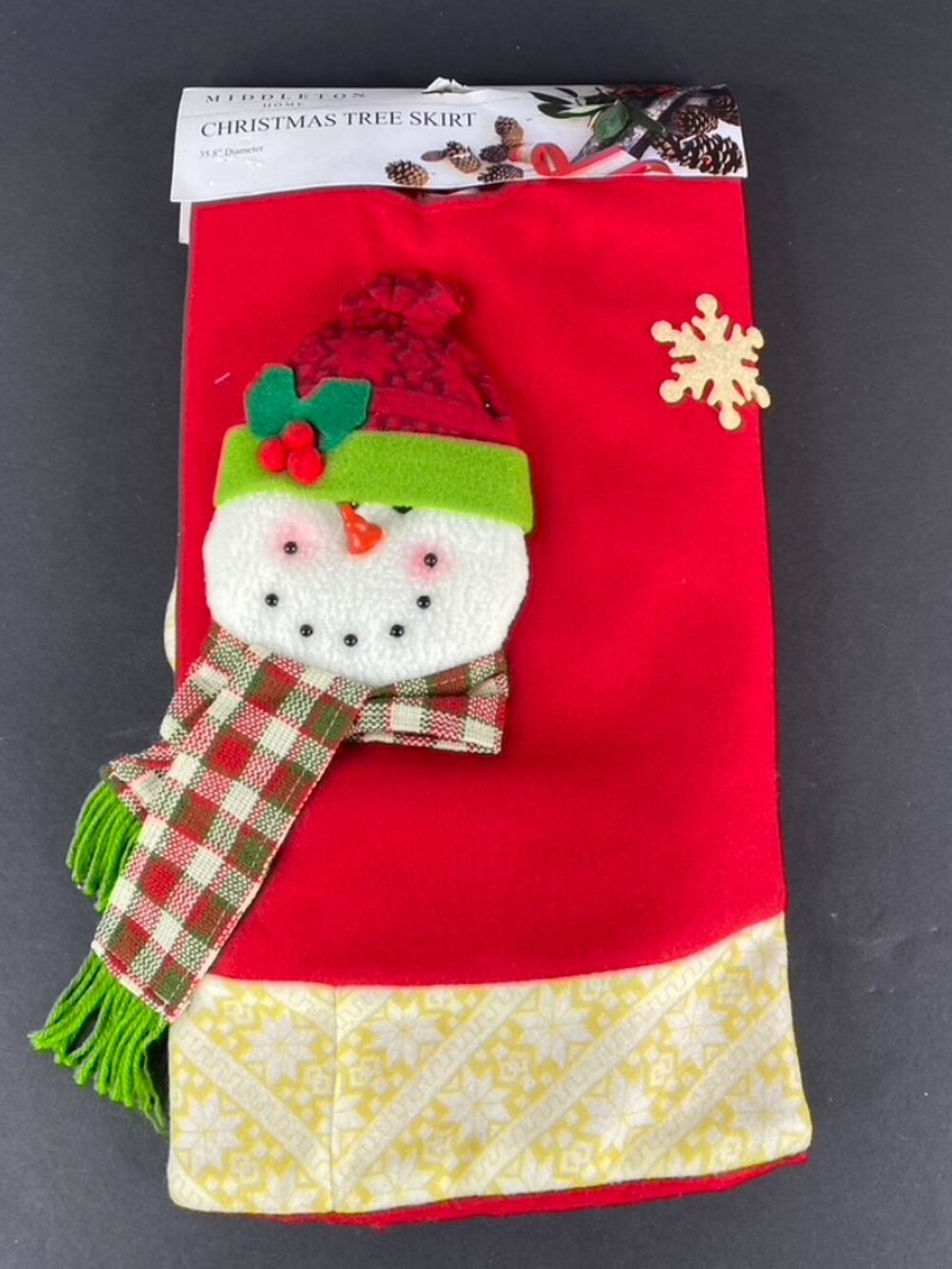 Middleton Snowman Christmas Tree Skirt NEW
